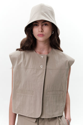 Elastic Trim Bucket Hat Green