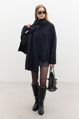 Oversized Soft Sweater Smoke