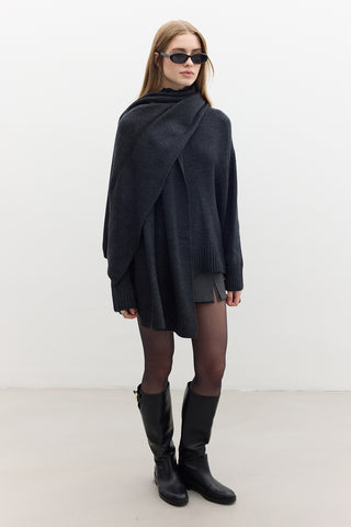 Oversized Soft Sweater Smoke