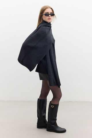 Oversized Soft Sweater Smoke