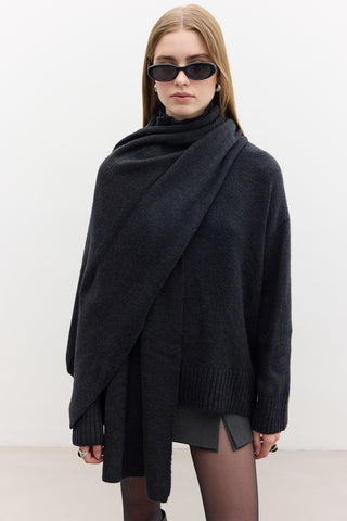 Oversized Soft Sweater Smoke