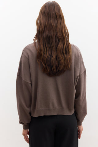 Oversized Soft Knit Cardigan Mink