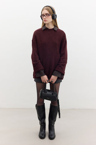 Oversized Sweater Burgundy