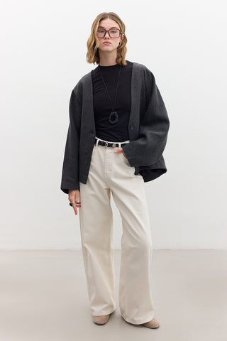 Milana Cachet Coat Anthracite