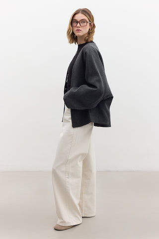 Milana Cachet Coat Anthracite