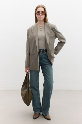 Classic Buttoned Blazer Green