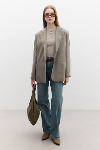 Classic Buttoned Blazer Green