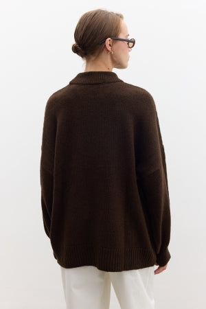 Ella Sweater Dark Brown