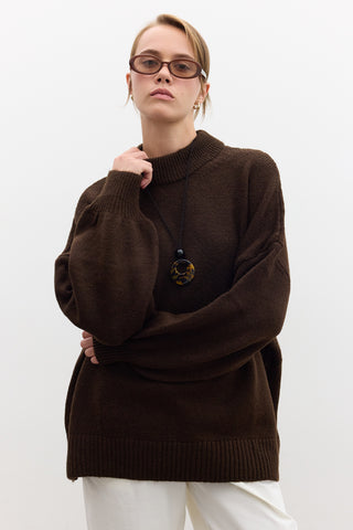 Ella Sweater Dark Brown