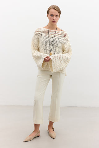 Open-Knit Sweater Vanilla
