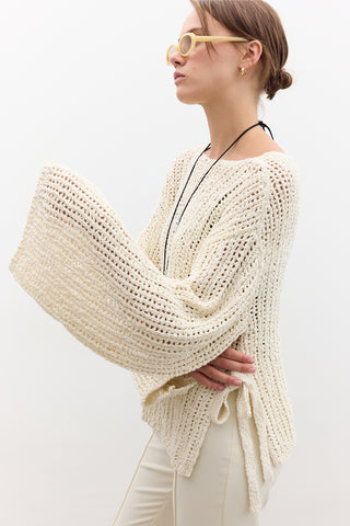 Open-Knit Sweater Vanilla