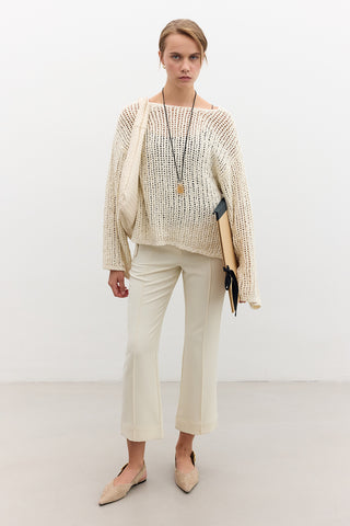 Open-Knit Sweater Vanilla