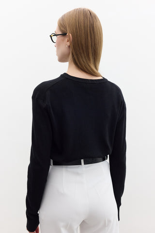 Soft Knit Cardigan Black