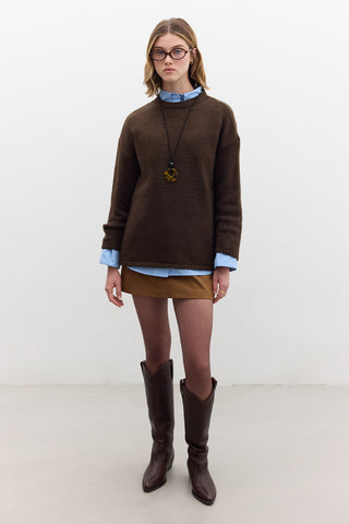 Oversized Sweater Brown