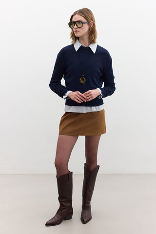 Soft Knit Sweater Navy Blue