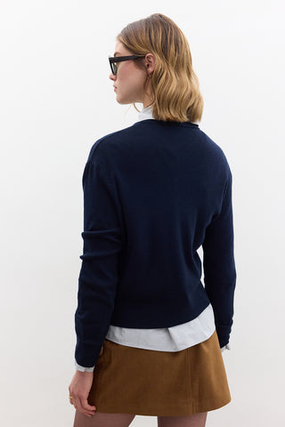 Soft Knit Sweater Navy Blue