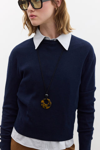 Soft Knit Sweater Navy Blue