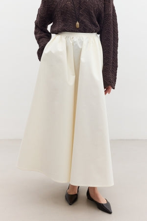 Ruffled Premium Skirt Soft Yellow