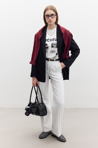 Classic Buttoned Blazer Black