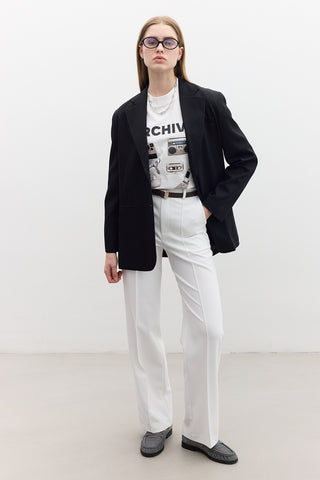 Classic Buttoned Blazer Black