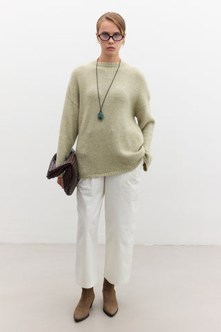 Oversized Sweater Soft Green