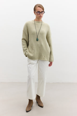 Oversized Sweater Soft Green