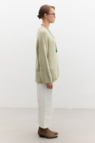 Oversized Sweater Soft Green
