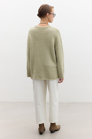 Oversized Sweater Soft Green