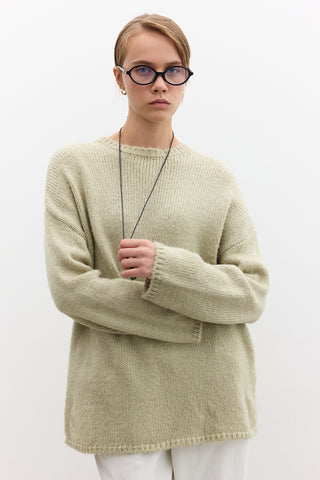 Oversized Sweater Soft Green