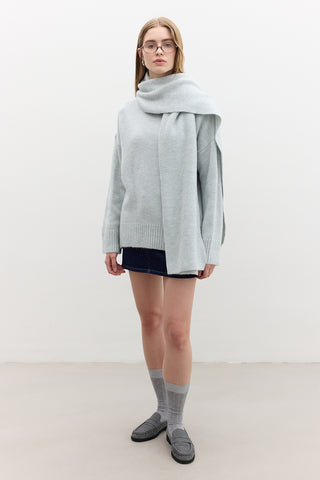 Oversized Soft Sweater Blue