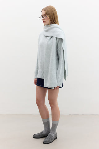 Oversized Soft Sweater Blue