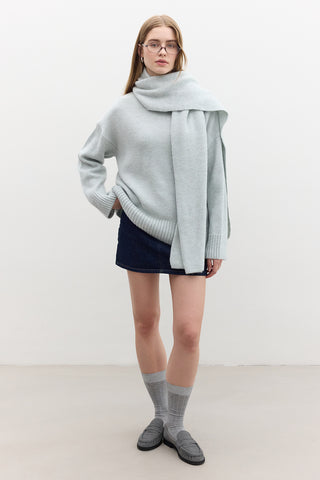 Oversized Soft Sweater Blue