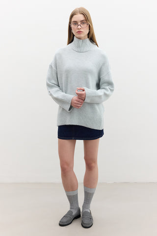 Oversized Soft Sweater Blue