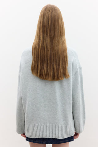 Oversized Soft Sweater Blue