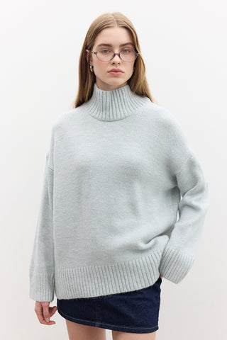 Oversized Soft Sweater Blue