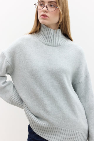 Oversized Soft Sweater Blue