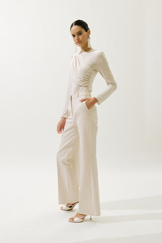 Blouse With Cape Detail Pearl