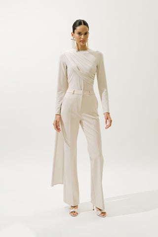 Blouse With Cape Detail Pearl