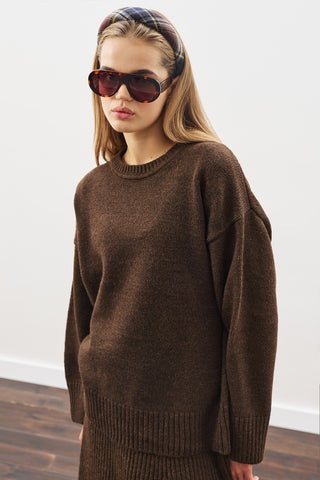 Chunky Oversized Sweater Brown