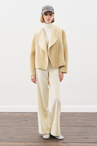 Wool Short Jacket Sand