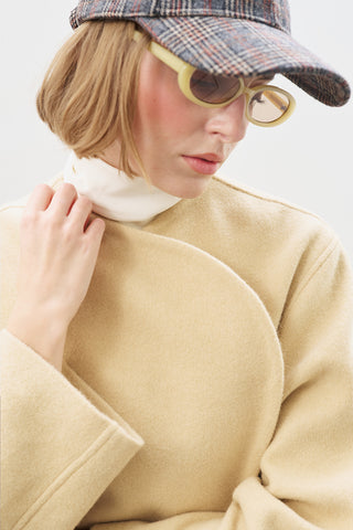 Wool Short Jacket Sand