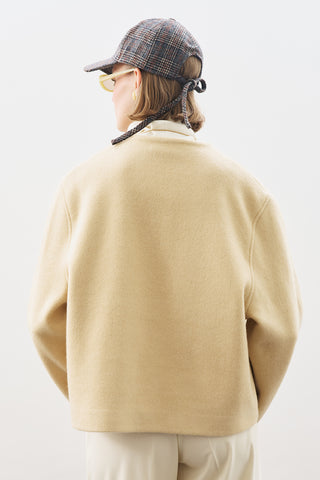 Wool Short Jacket Sand