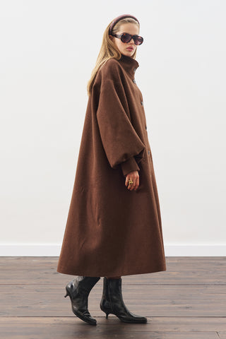 Gaia Oversized Coat Brown