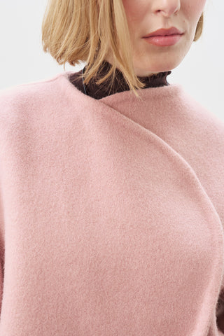 Wool Short Jacket Dusty Rose