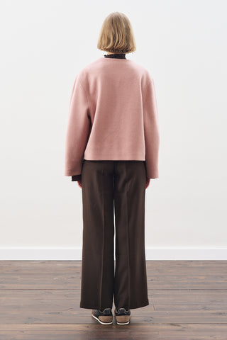 Wool Short Jacket Dusty Rose