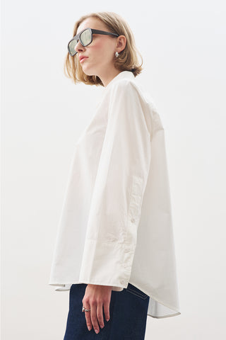 Classic Shirt With Wide Cuffs Ecru