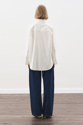 Classic Shirt With Wide Cuffs Ecru
