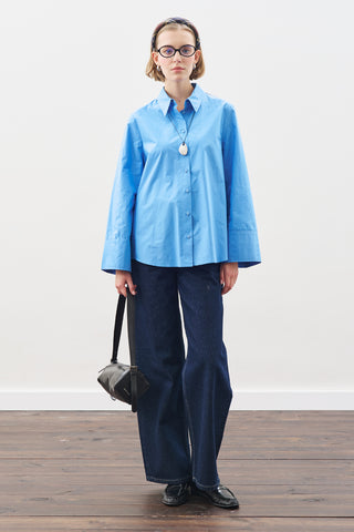 Classic Shirt With Wide Cuffs Blue