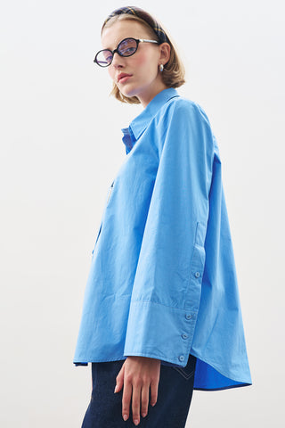 Classic Shirt With Wide Cuffs Blue