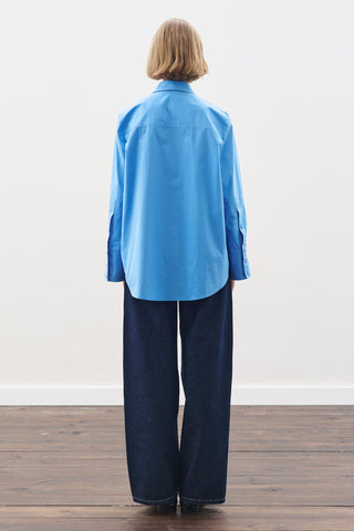 Classic Shirt With Wide Cuffs Blue